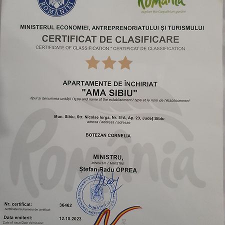 Apartament Ama Sibiu Exteriér fotografie